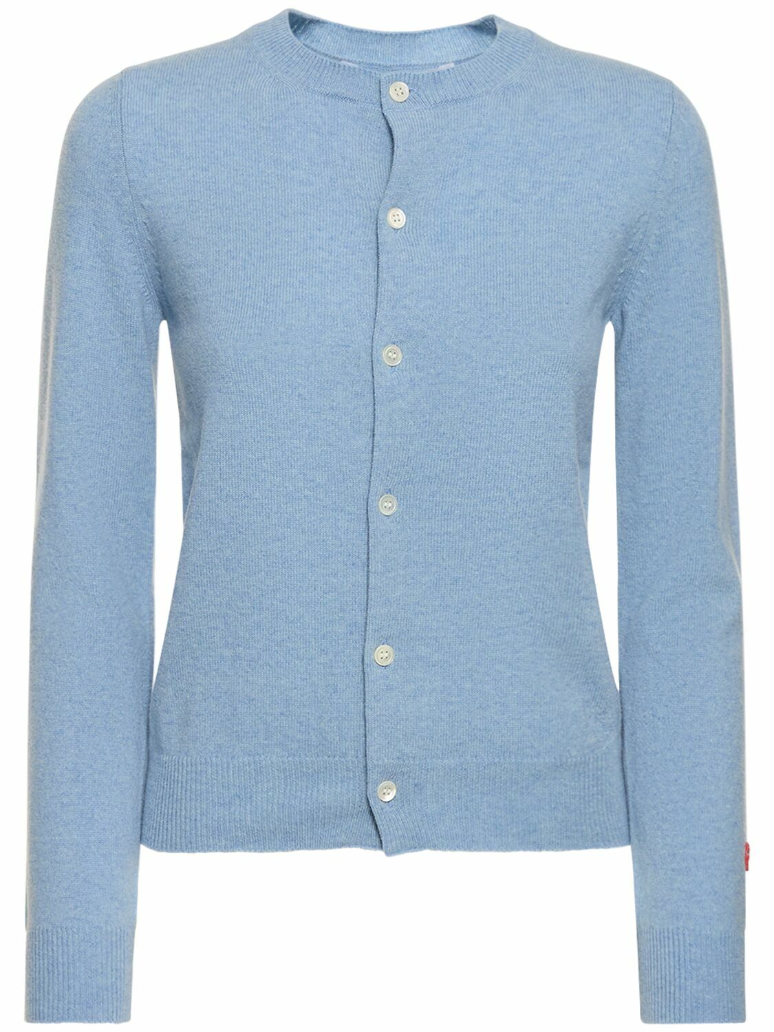 COMME DES GARÇONS PLAY - Embroidered Heart Wool Knit Cardigan Comme des ...