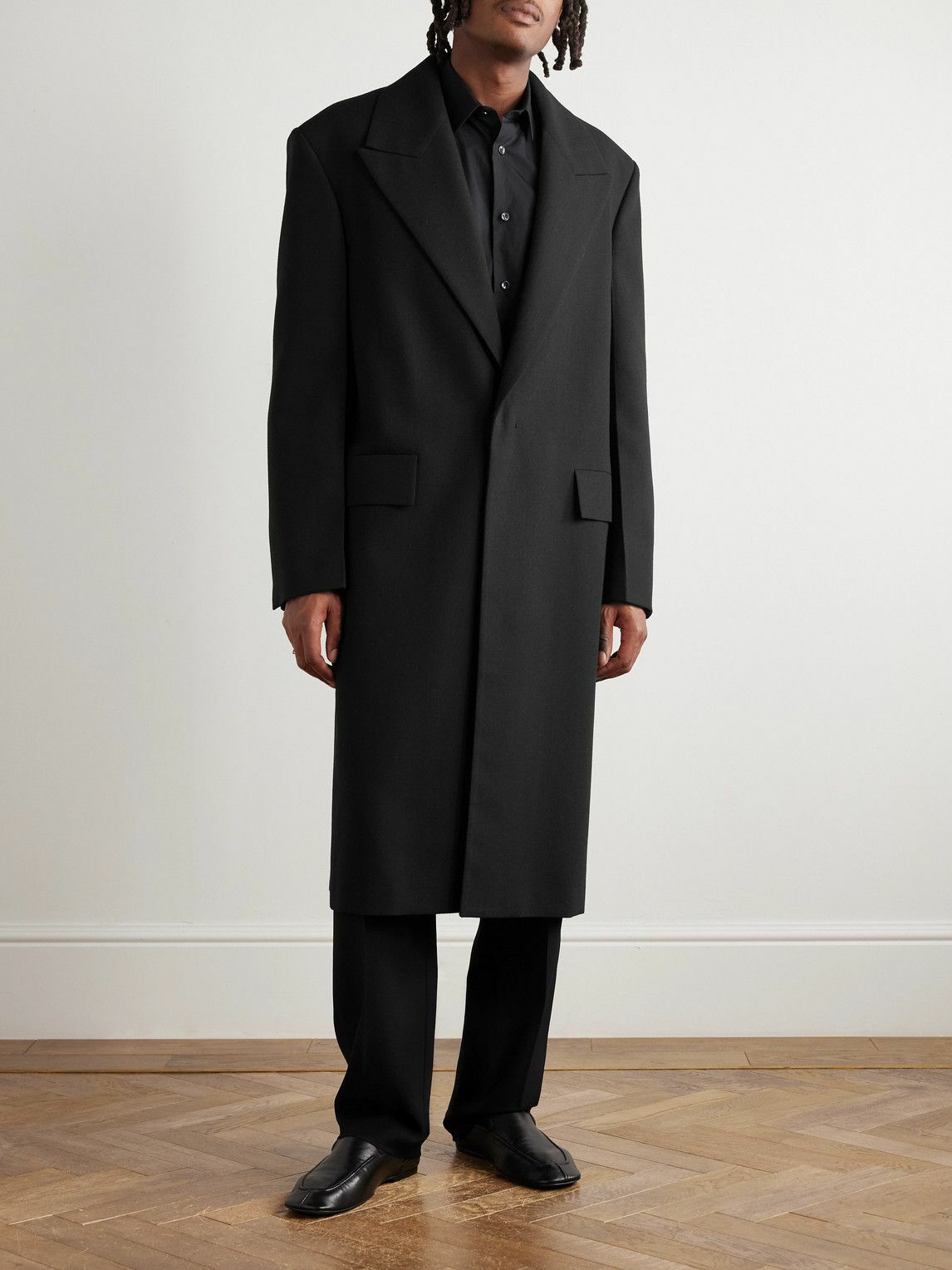 Jil Sander - Oversized Wool Coat - Black