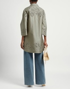 Ermanno Scervino Womens Overcoat & Trench Coat in Grey