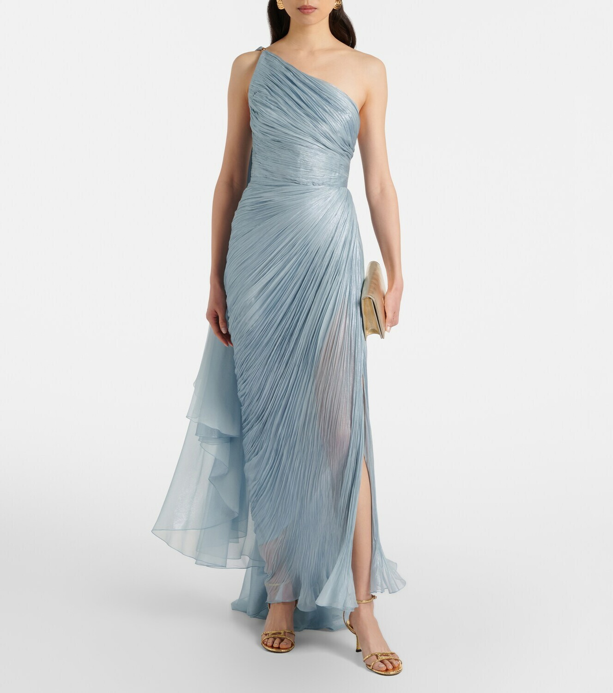 Maria Lucia Hohan Florencia one-shoulder silk gown