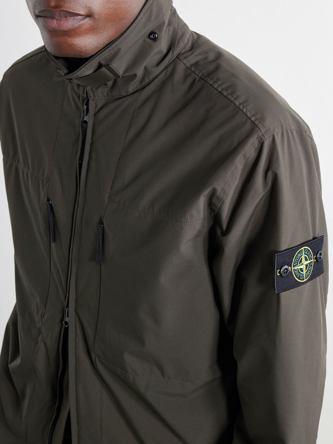 Stone Island - Recycled Shell-R_e.dye® Padded Jacket - Gray