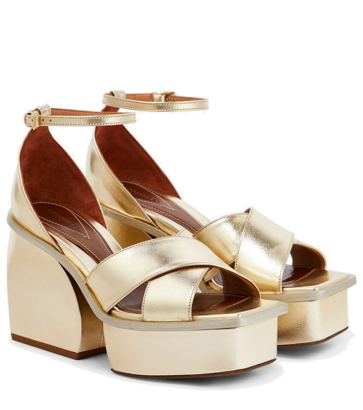 Photo: Zimmermann - Metallic platform sandals