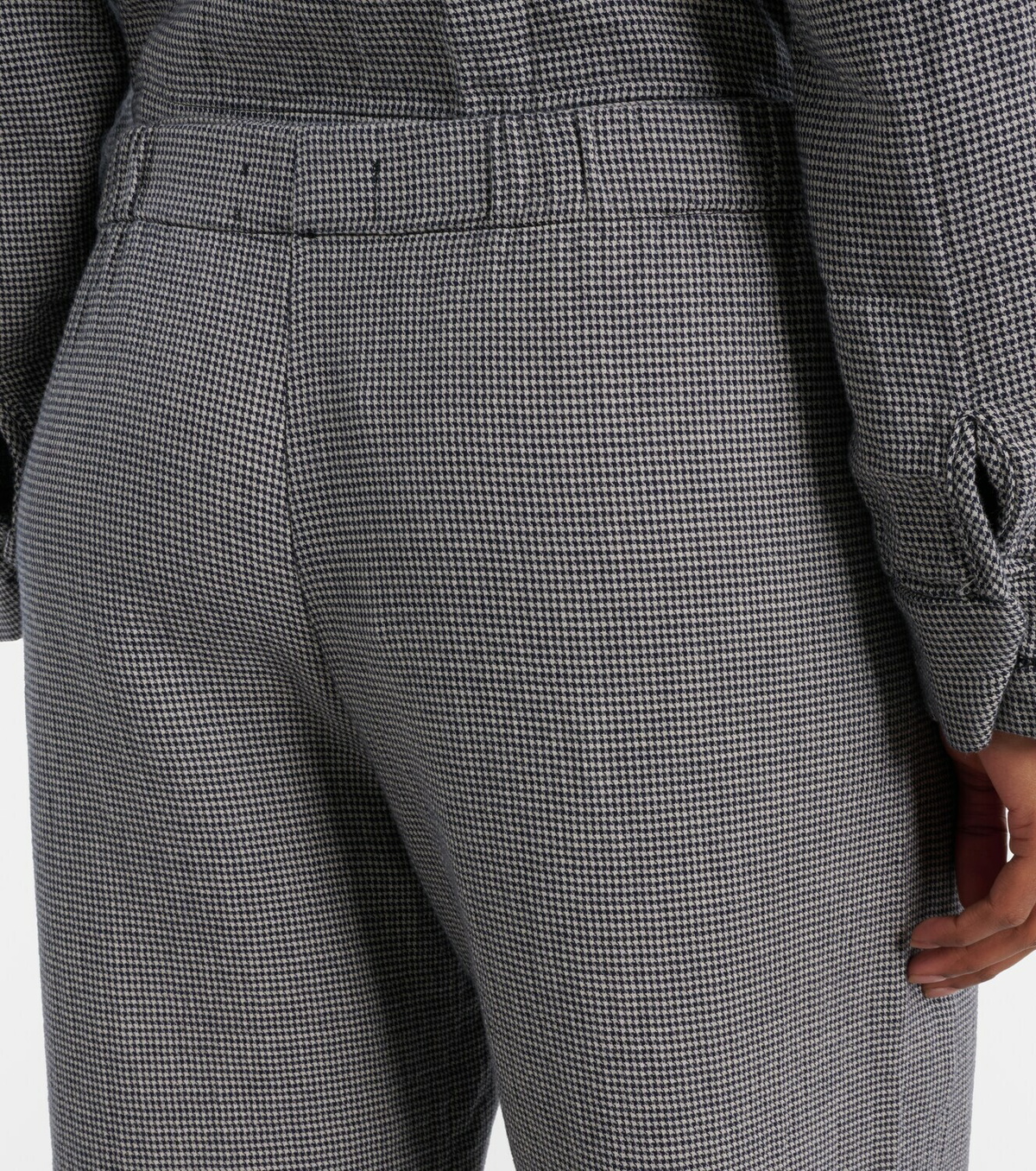 Velvet Braylen houndstooth cotton wide-leg pants