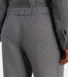 Velvet Braylen houndstooth cotton wide-leg pants