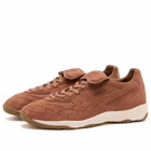 Puma King Indoor Clean Sneaker in Brown Mushroom