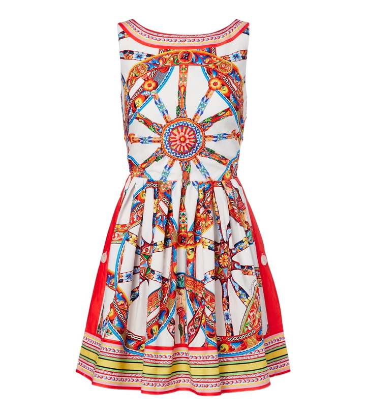 Photo: Dolce&Gabbana Caretto cotton minidress