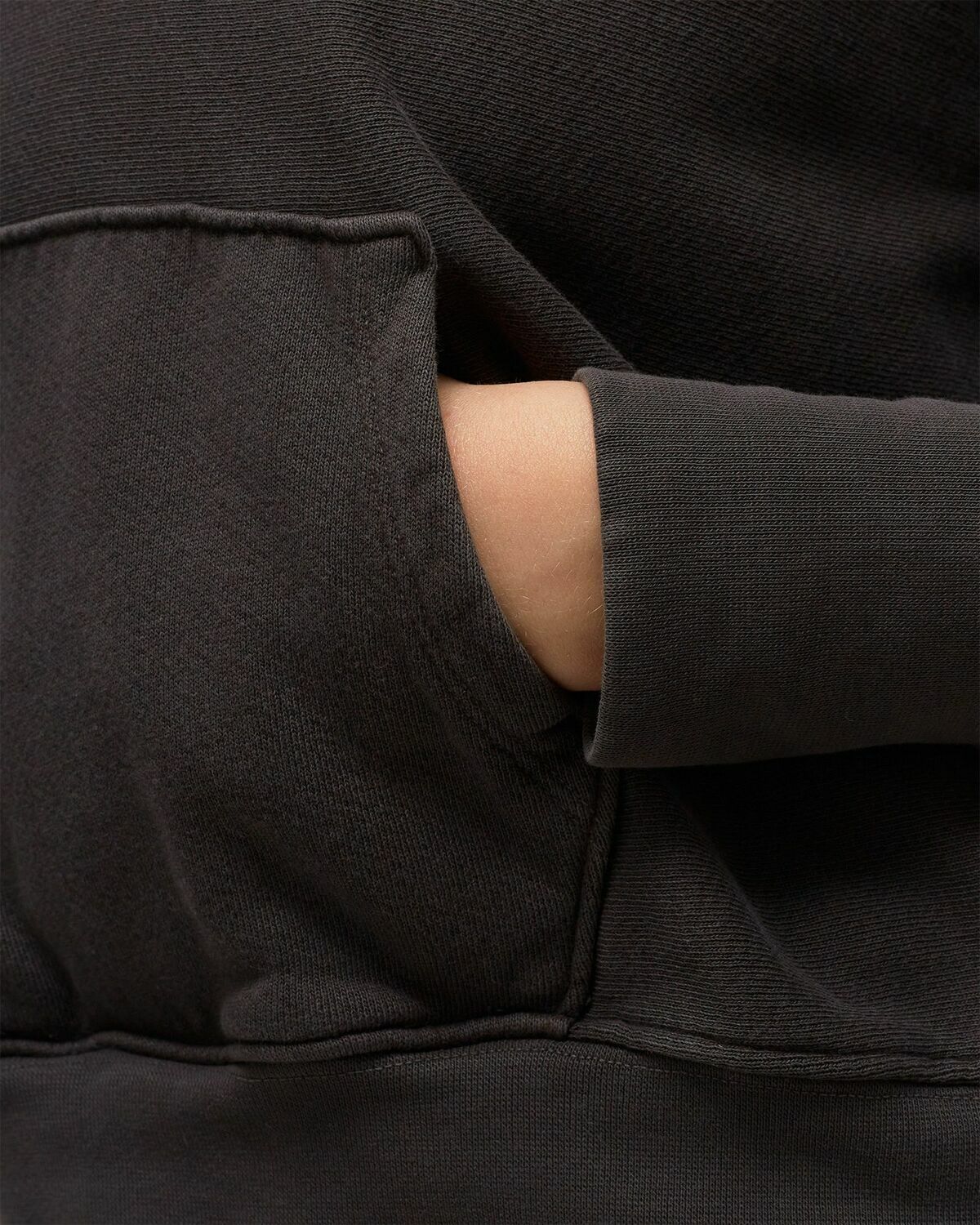 Les Tien Crop Hoodie Black Hoodies