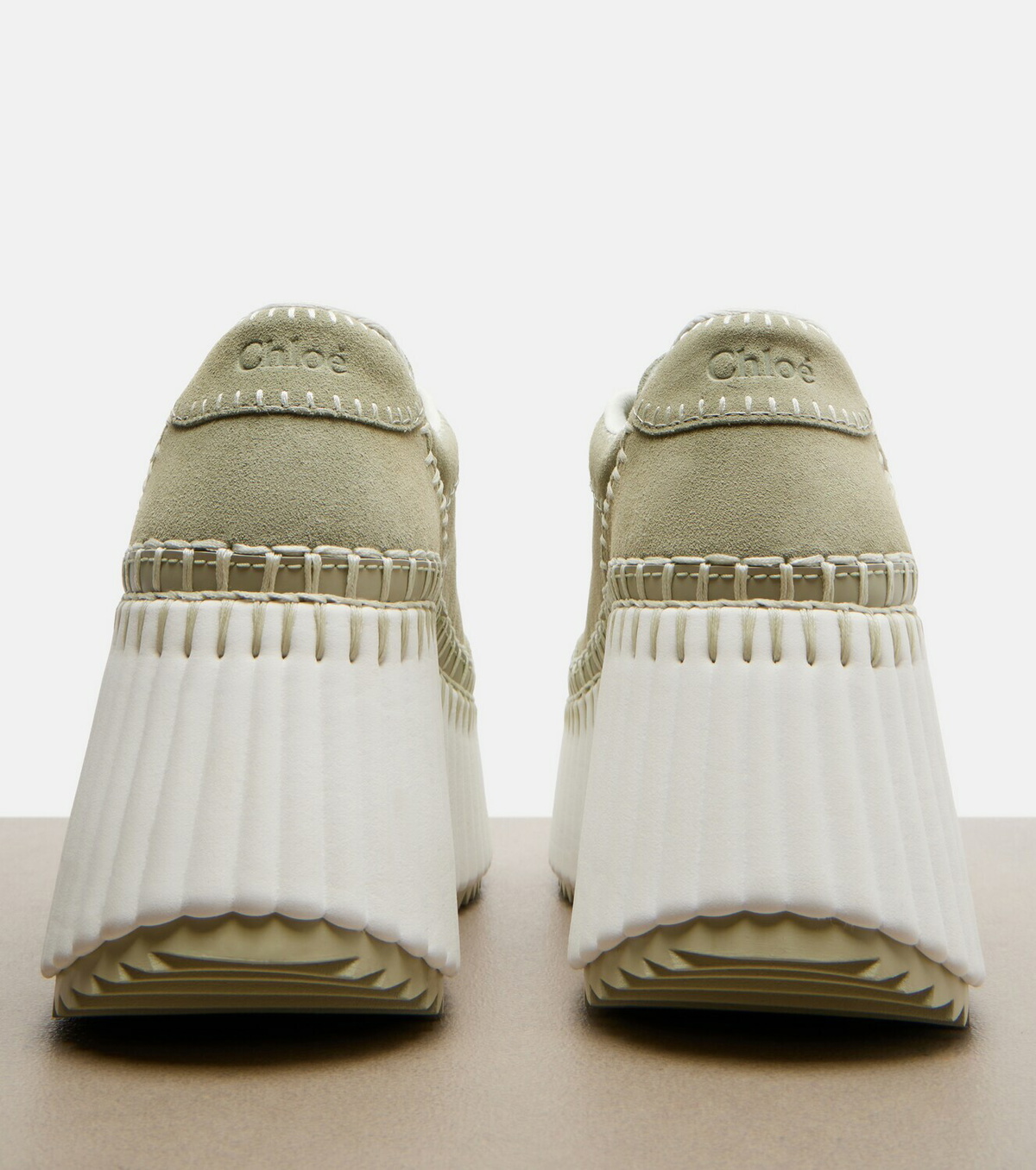 Chloé Nama suede platform sneakers