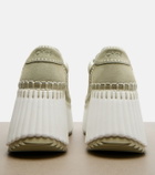 Chloé Nama suede platform sneakers