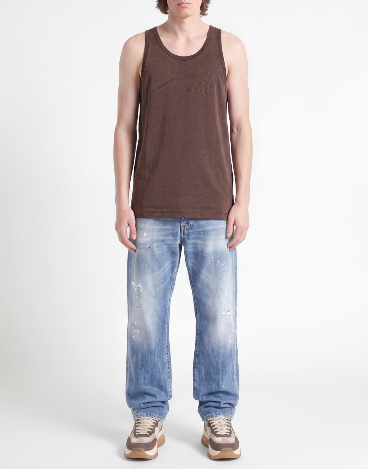 Dsquared2 Mens Tank top in Brown
