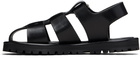 Studio Nicholson Black Sandom Sandals
