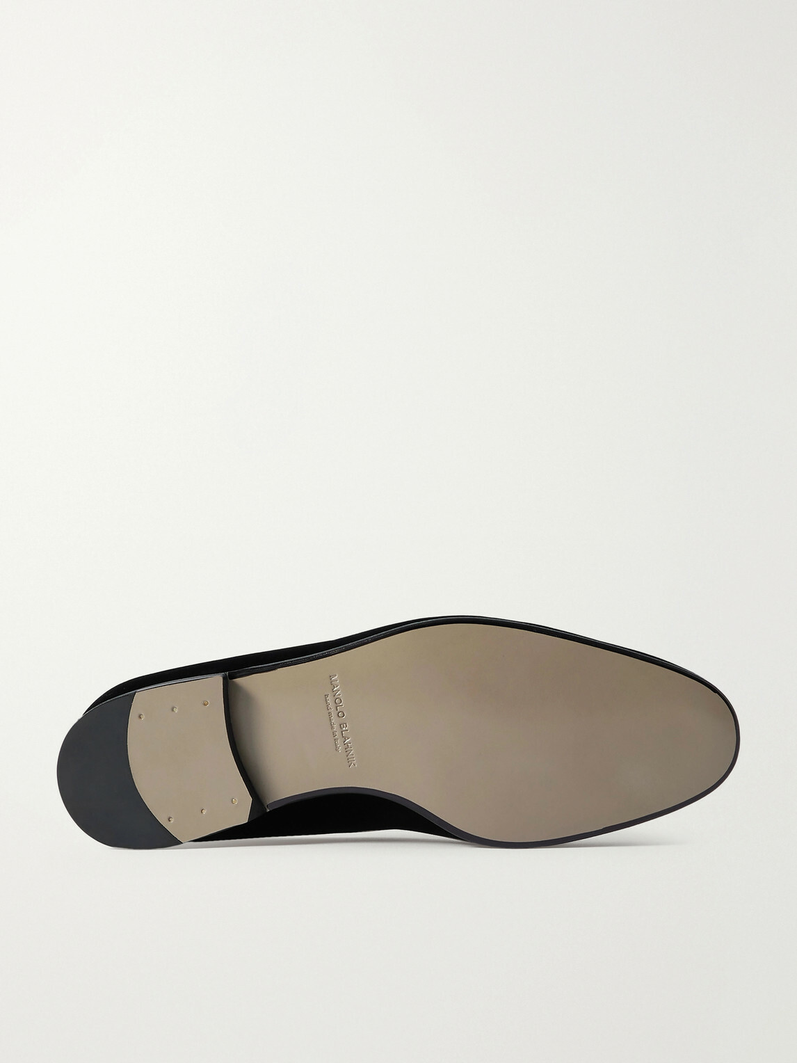 Manolo Blahnik - Mario Velvet Loafers - Blue