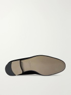 Manolo Blahnik - Mario Velvet Loafers - Blue