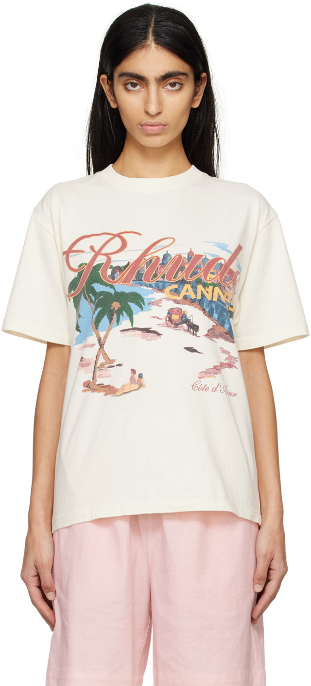 Rhude Off-White 'Cannes' Beach T-Shirt Rhude