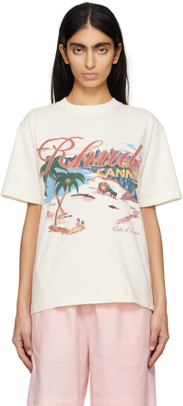 Photo: Rhude Off-White 'Cannes' Beach T-Shirt