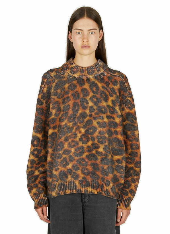 Photo: Leopard Print Jumper in Brown