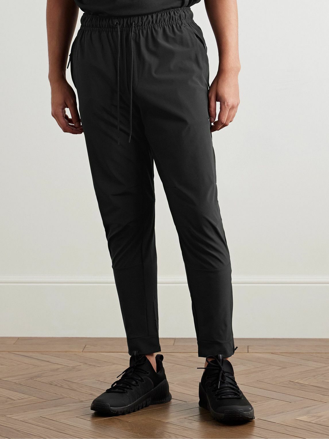 Nike Training - Unlimited Slim-Fit Tapered Dri-FIT Drawstring Trousers - Black