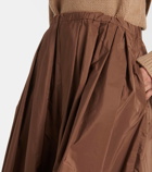 'S Max Mara Tripoli pleated taffeta maxi skirt