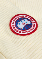 Canada Goose Hybridge Padded Shell and Wool-knit Jacket Cream