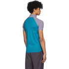 Keenkee Purple and Blue Fitted Turtleneck T-Shirt