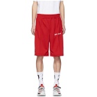 Palm Angels Red Track Shorts