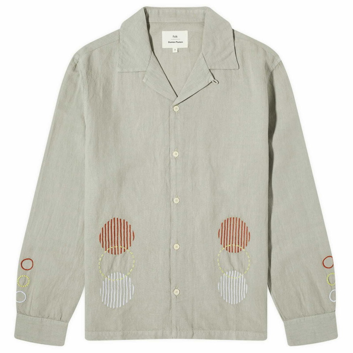 Photo: Folk Men's Damien Poulain Embroidered Shirt