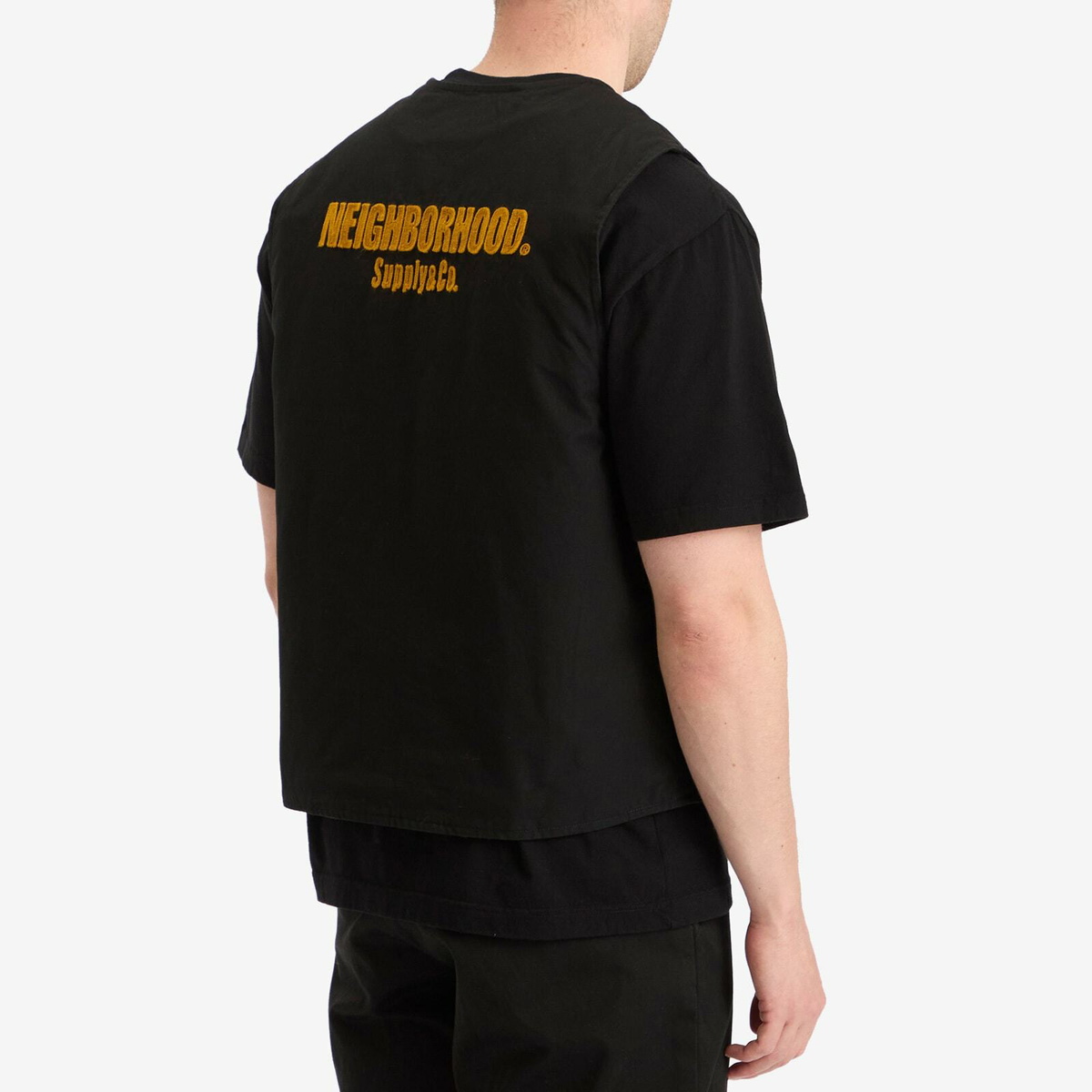 Neighborhood Men's Padded Work Vest in Black Neighborhood