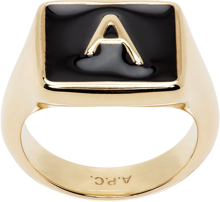 Photo: A.P.C. Gold 'A' Signet Ring
