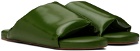 Bottega Veneta Green Leather Sandals