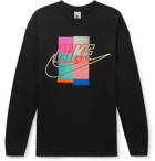 Nike - Logo-Print Cotton-Jersey T-Shirt - Black