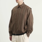 Merely Made Men's Fringe Check Jacket in Brown