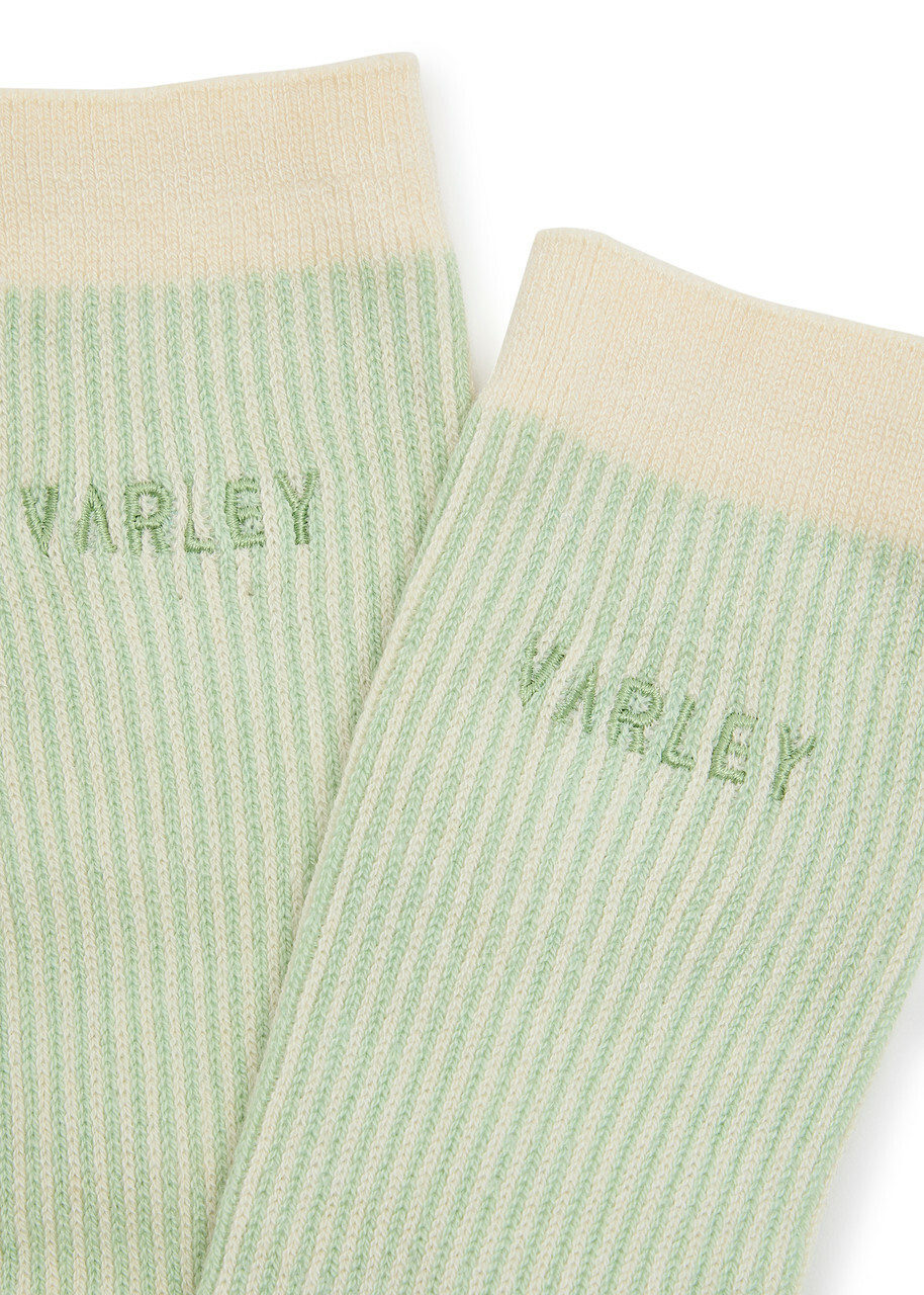 Varley Ormand Striped Knit Socks Sage