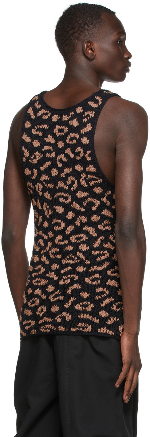 Situationist Black Cotton Tank Top