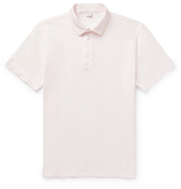 Photo: Aspesi - Cotton-Piqué Polo Shirt - Pink