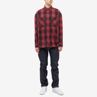 Neighborhood Men's Buffalo Check Shirt in Red