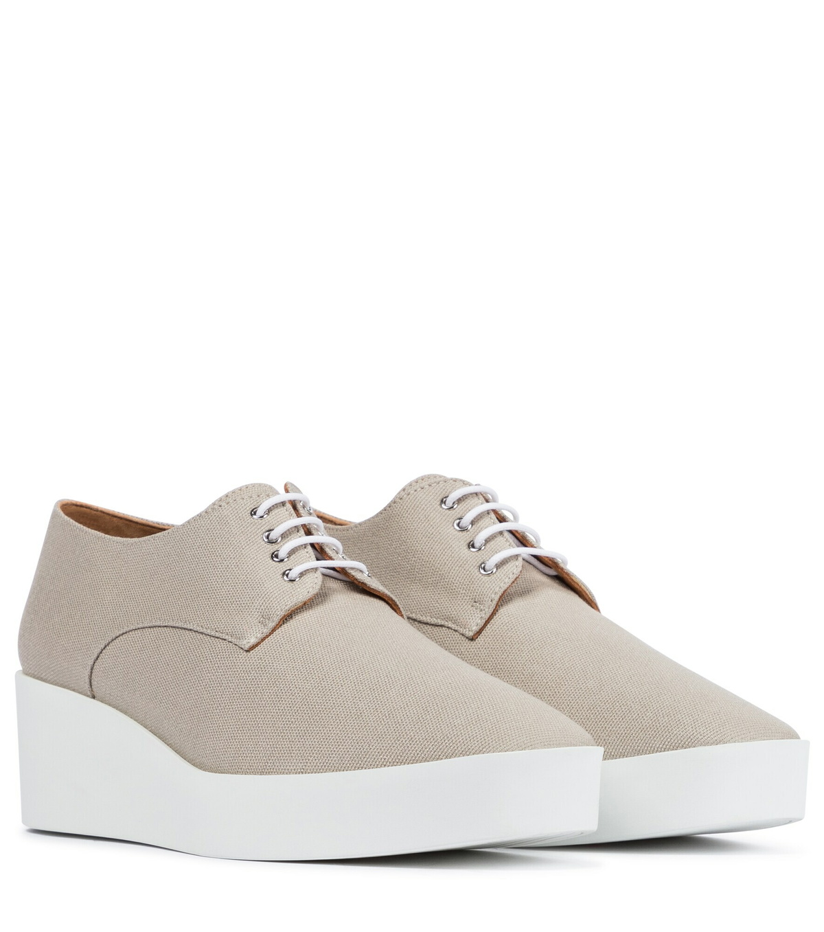 Clergerie - Lindsi platform canvas Derby shoes