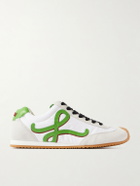 LOEWE - Louis Wain Ballet Runner 2.0 Suede-Trimmed Leather Sneakers - White