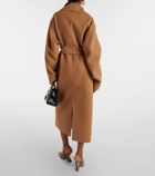Sportmax Veleno belted virgin wool coat