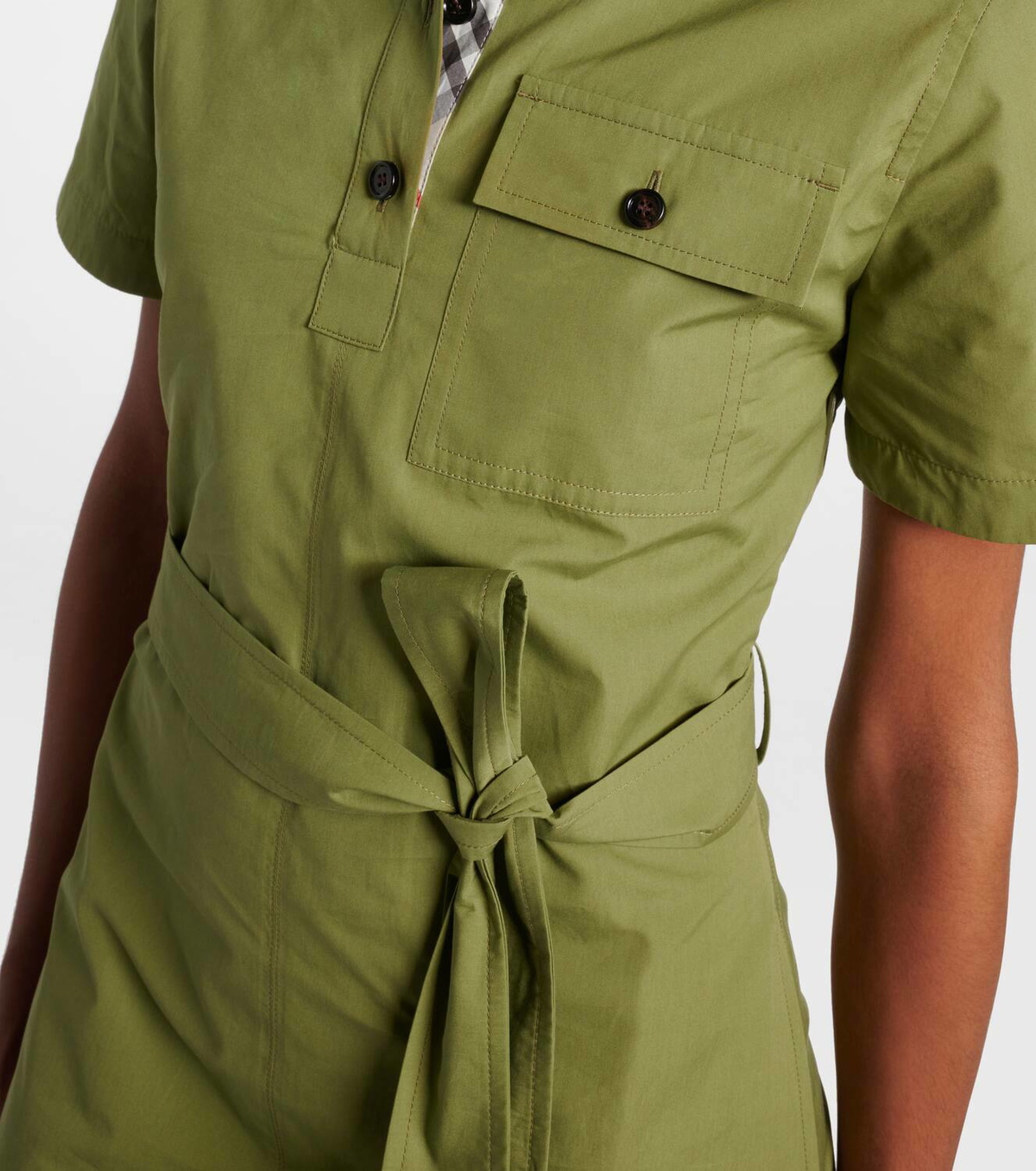 Burberry Belted cotton shirt dress