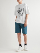 Off-White - Oversized Embroidered Cotton-Jersey T-Shirt - White