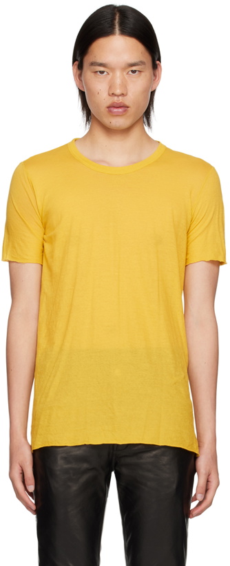 Photo: Rick Owens Yellow Porterville Basic T-Shirt