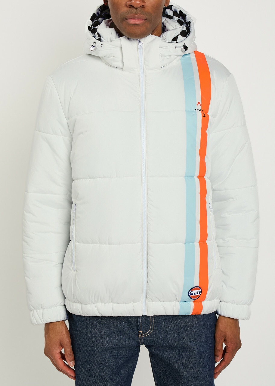 AN-Y1 Riski Padded Hooded Shell Jacket White