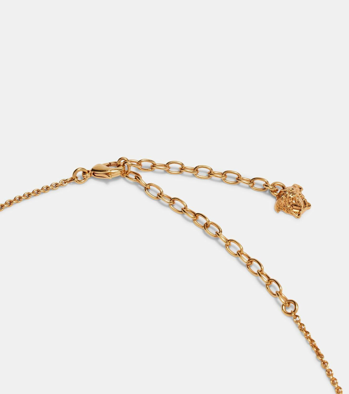 Versace Medusa crystal-embellished charm necklace