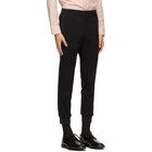 Solid Homme Black Tricot Lounge Pants