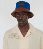 Bode Cotton and leather bucket hat