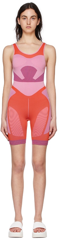 Photo: adidas by Stella McCartney Pink & Orange Polyester Playsuit