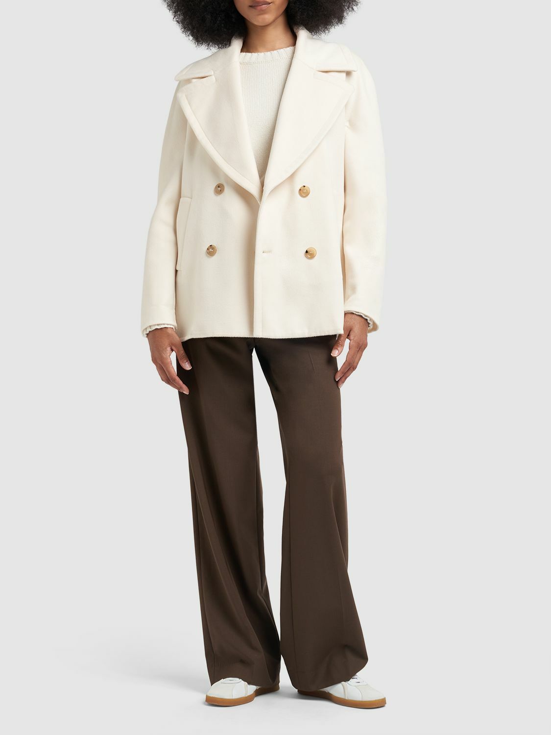 ジャケット MAX MARA SHORT WOOL AND CASHMERE COAT Short coat jacket | Max Mara