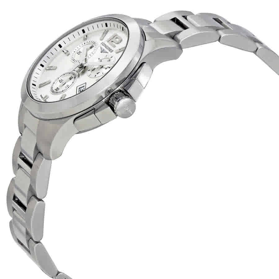 Longines Conquest Chronograph Silver Dial Unisex Watch L33794766