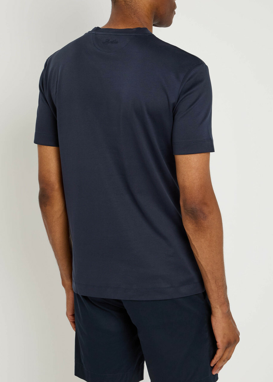 Aurélien Cotton T-shirt Navy