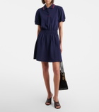 Versace Greca cotton piqué polo dress